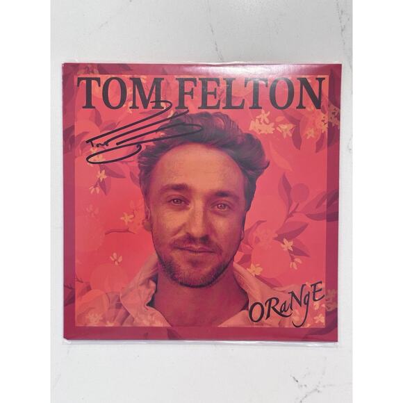Signed Tom Felton Orange Vinyl Limited Edition Only 444 Copies AUTOGRAPHED #2 - Picture 1 of 7